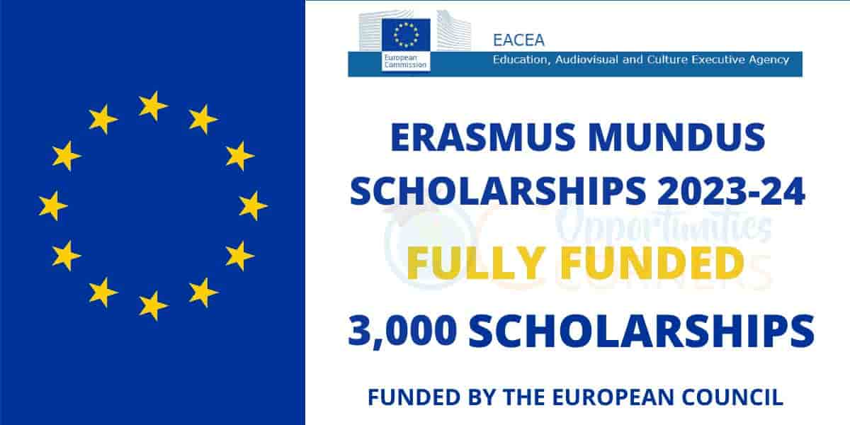 Erasmus Mundus Scholarship Fully Funded 2023-2025